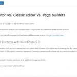 WordPress Gutenberg editor vs. Classic editor vs. Page builders