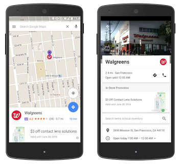 new ads in maps google